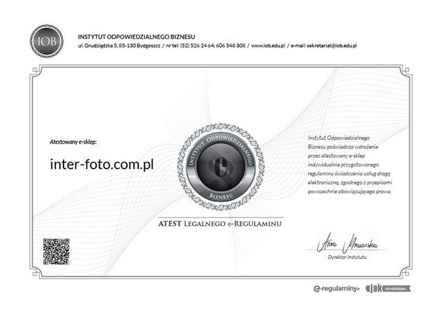 Atest regulamin interfotocompl
