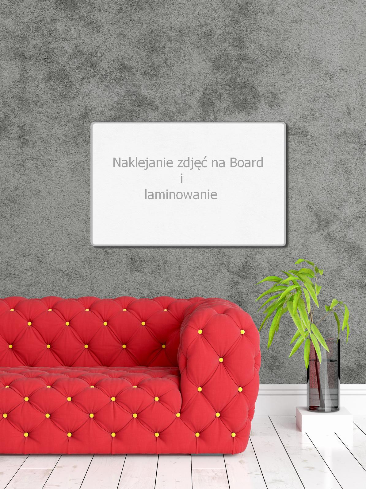Baner naklejanie na board